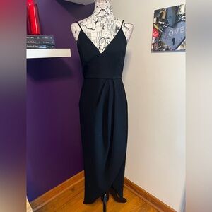 Xscape Spaghetti Strap Little Black Dress